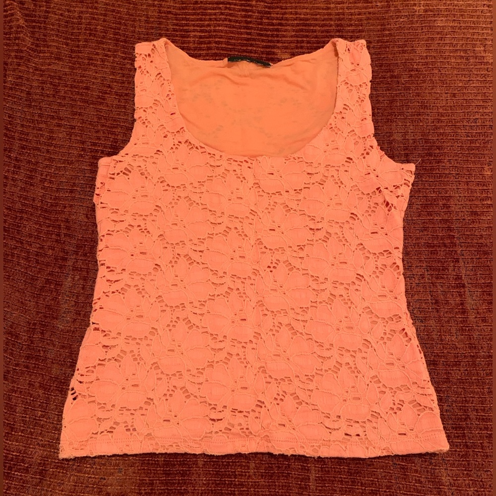 Orange Floral Tank Top - Picture 10 of 11